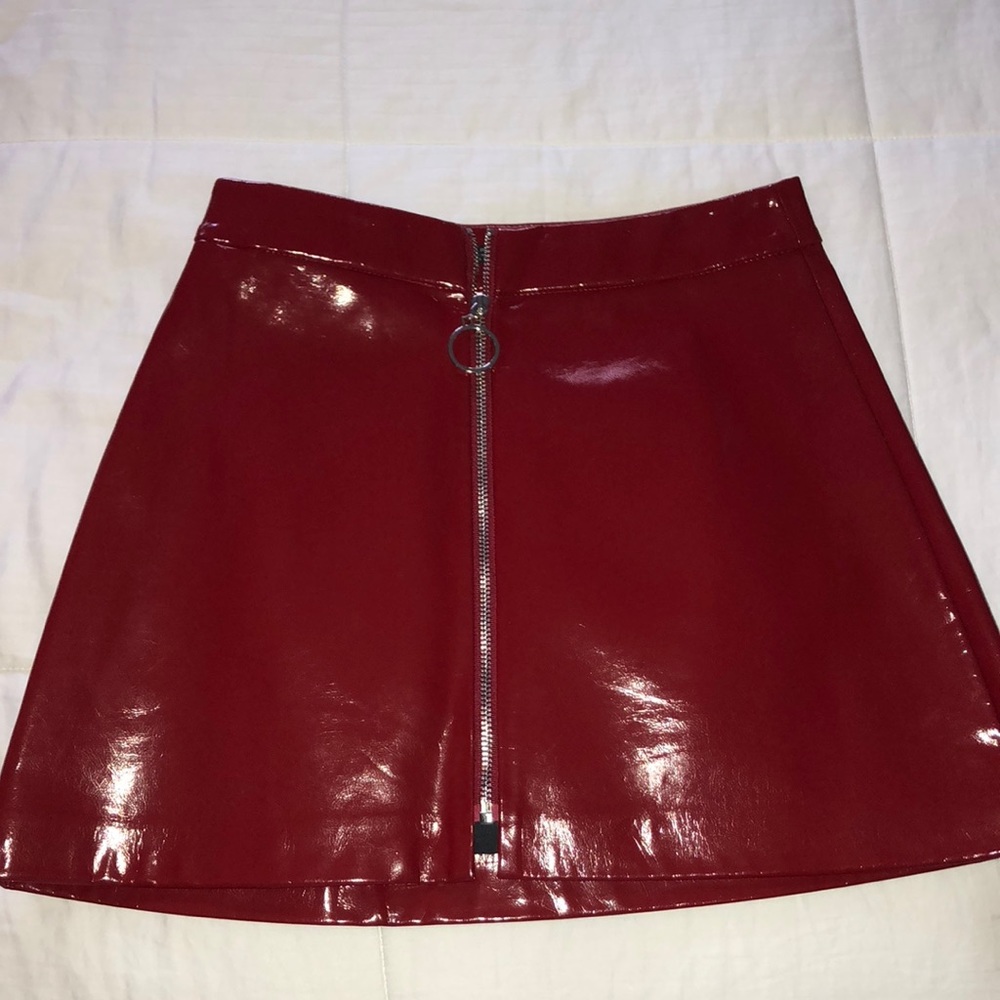 Zara Faux leather skirt